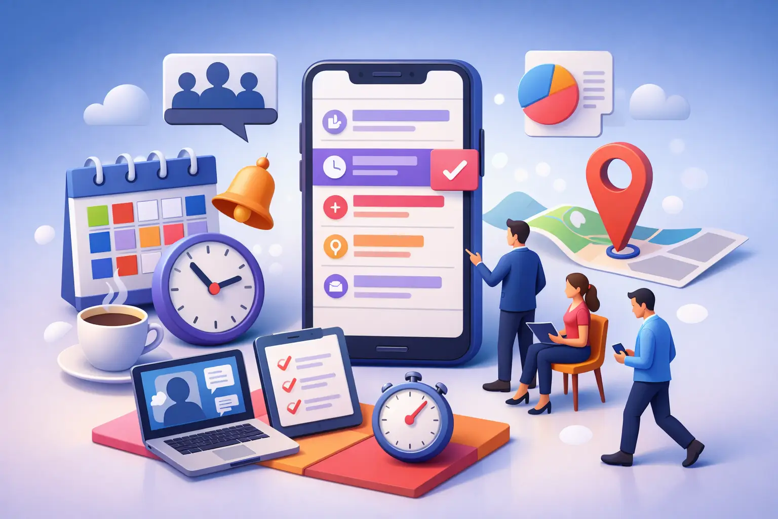 אפליקציה לכנס עם סדר יום שעובד בזמן אמת